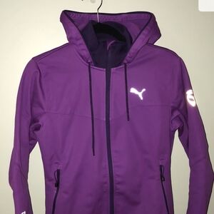 Puma Purple Leather Jacket